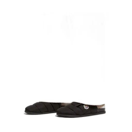 Logo Patch Padded Slippers