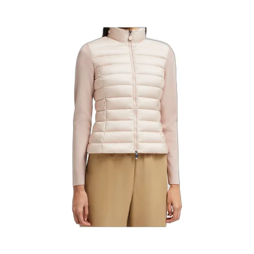 Padded Wool Zip-Up Cardigan