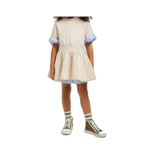 Logo-Trimmed Crewneck Dress