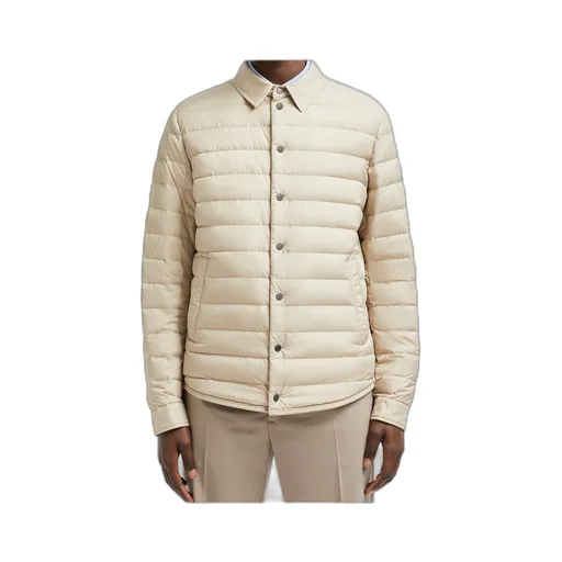 Collared Button-Up Padded Jacket