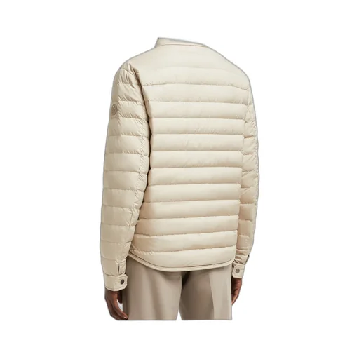 Collared Button-Up Padded Jacket