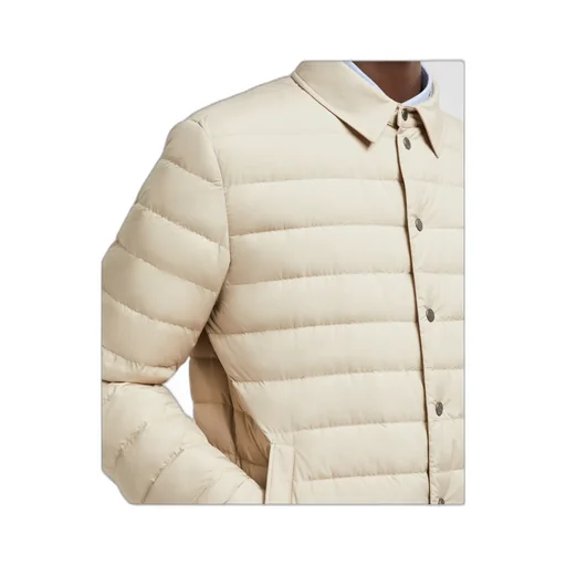 Collared Button-Up Padded Jacket