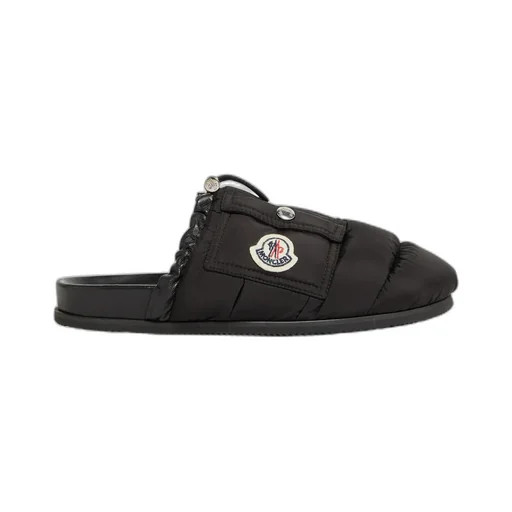 Logo Patch Padded Slippers