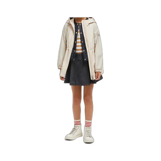 Pleated Denim Skirt
