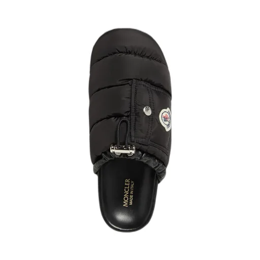 Logo Patch Padded Slippers