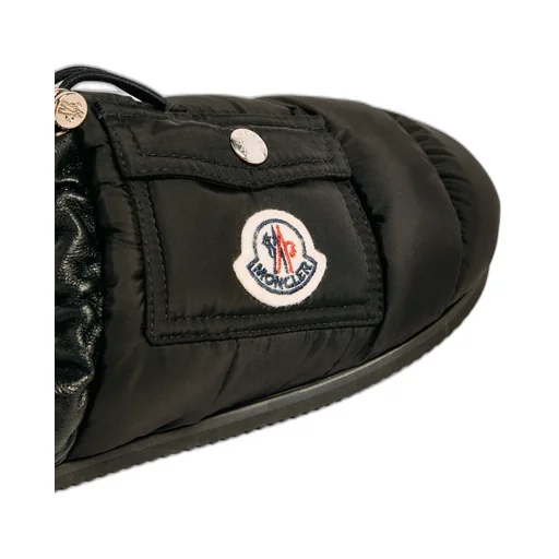 Logo Patch Padded Slippers