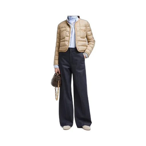 Gencay Braided Trim Short Down Jacket
