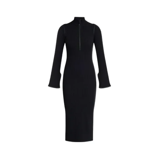 Ribbed-Knit Midi Dress