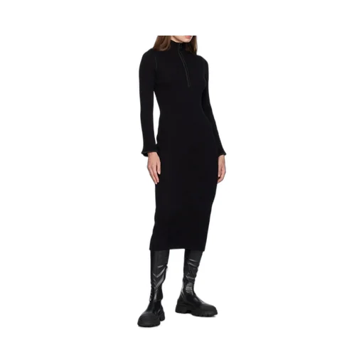 Ribbed-Knit Midi Dress