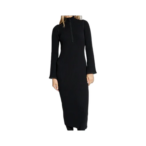 Ribbed-Knit Midi Dress