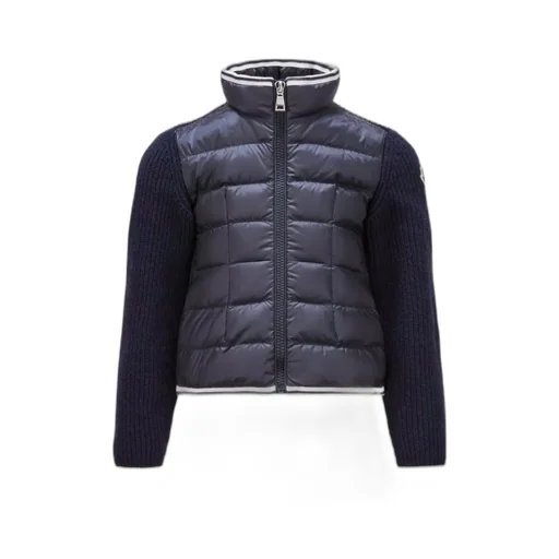 Padded Zip-Up Cardigan