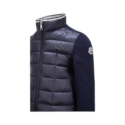 Padded Zip-Up Cardigan