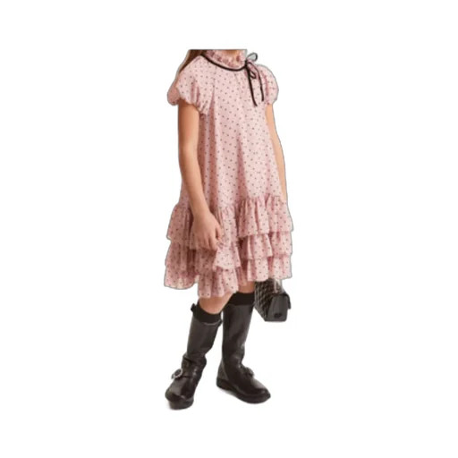 Polka Dot Ruffled Dress