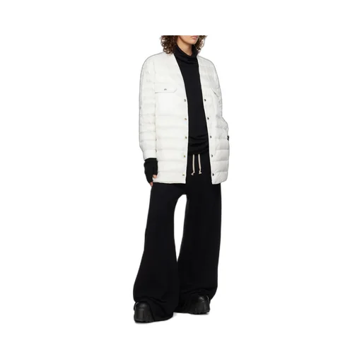 Long-Sleeved Quilted Down Jacket