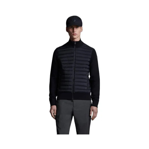 Padded Zip-Up Cardigan