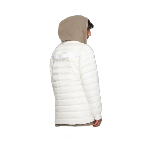 Long-Sleeved Quilted Down Jacket