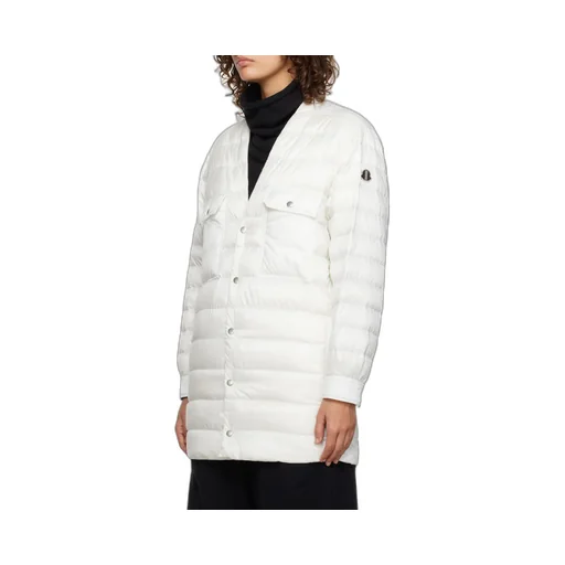 Long-Sleeved Quilted Down Jacket