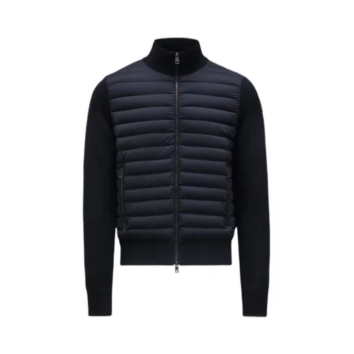 Padded Zip-Up Cardigan