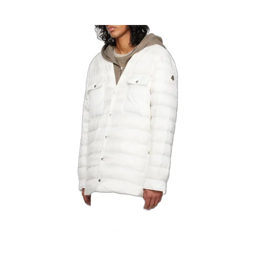 Long-Sleeved Quilted Down Jacket