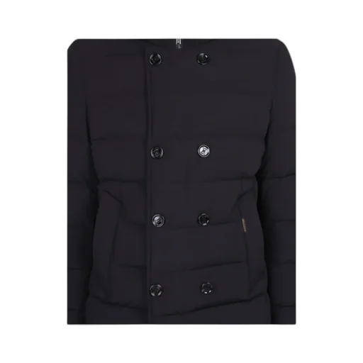 Double-Breasted Hooded Cotton Suit