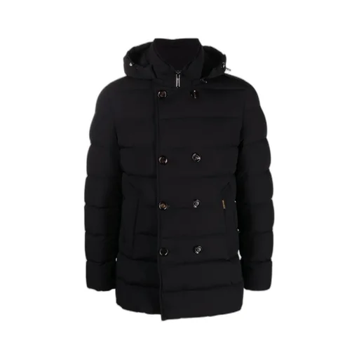 Double-Breasted Quilted Down Jacket