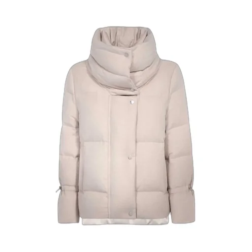 High-Collar Long-Sleeved Coat