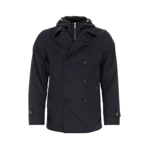 Larkin-Jk Double-Breasted Hooded Jacket