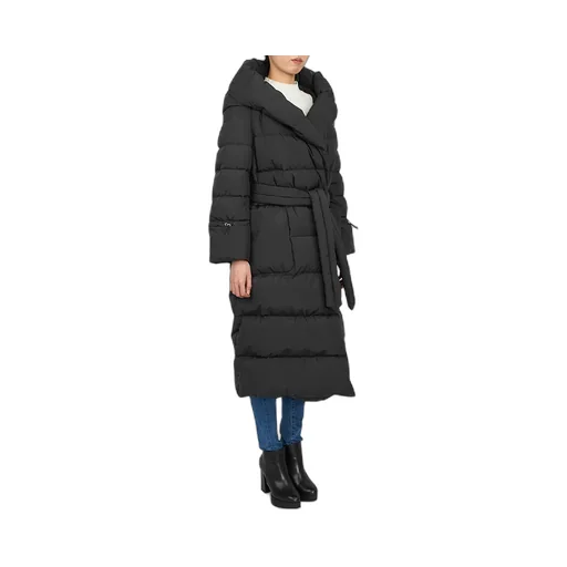 Long-Sleeved Hooded Down Jacket