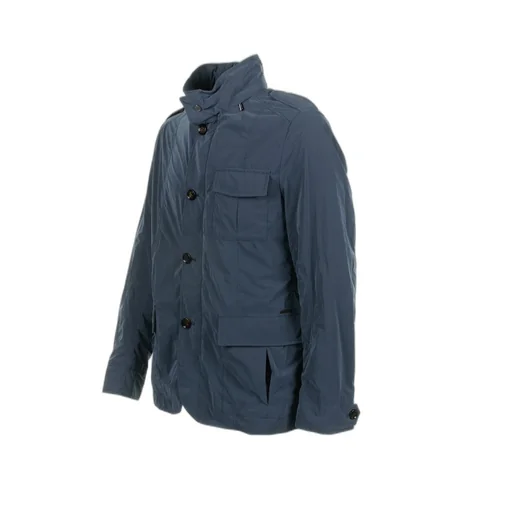 Porto-Os High-Neck Buttoned Jacket