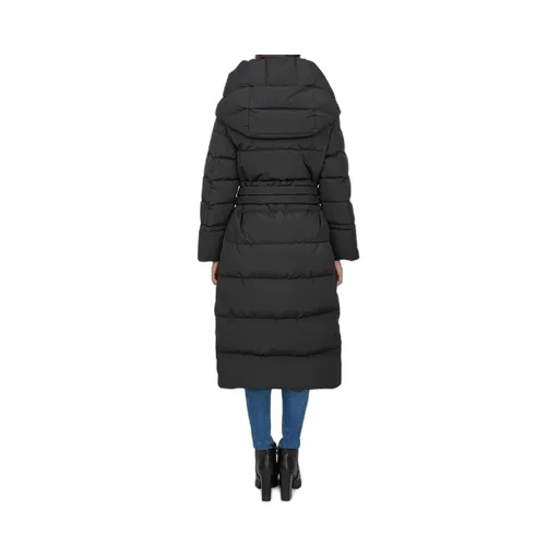 Long-Sleeved Hooded Down Jacket