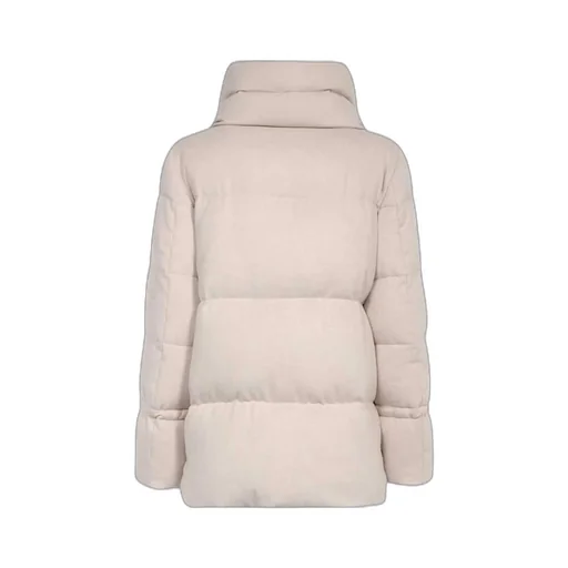 High-Collar Long-Sleeved Coat
