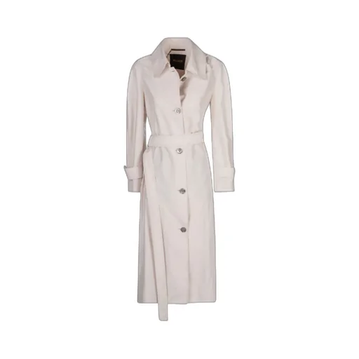 Single-Breasted Long-Sleeved Trench Coat