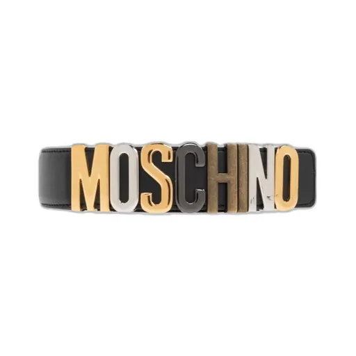 Logo Lettering Buckle Fasten Belt