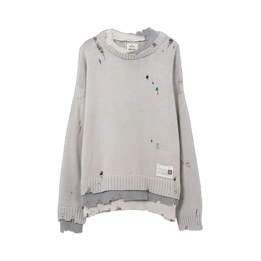 Layered Distressed Sweater