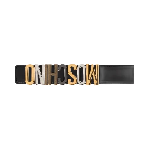 Logo Lettering Buckle Fasten Belt