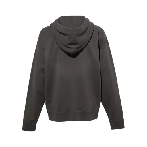 Animal Printed Embellished Distressed Zip-Up Hoodie