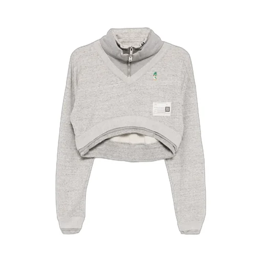 Layered Effect Cropped Sweatshirt