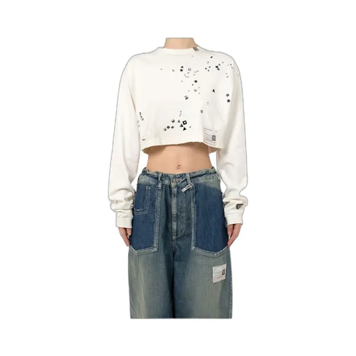Stud-Embellished Sweatshirt
