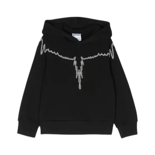 County Of Milan Kids Wings-Embroidered Classic Hoodie