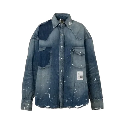 Distressed Denim Shirt