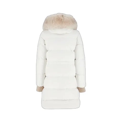 Long-Sleeved Hooded Down Jacket