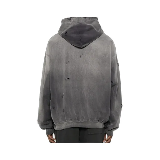 Distressed Cotton Hoodie