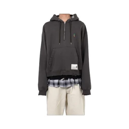 Layered Drawstring Hoodie