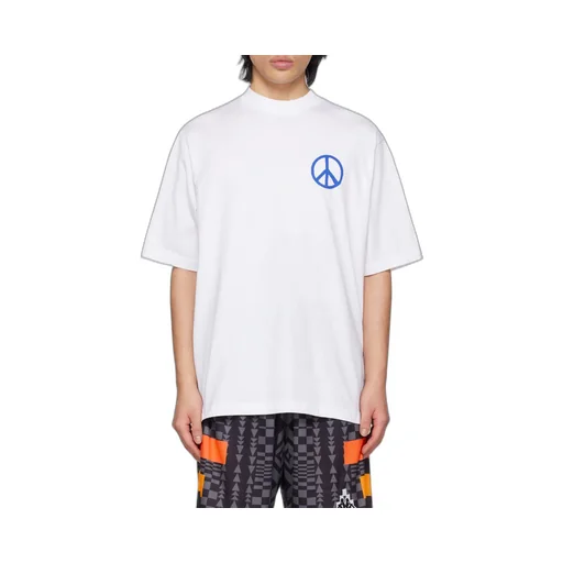 County Of Milan Crewneck Peace-Logo T-Shirt