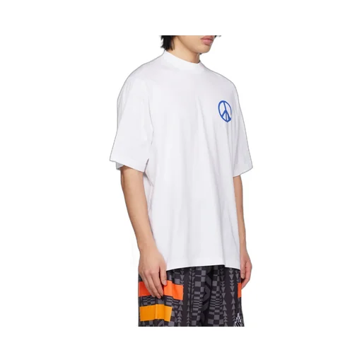 County Of Milan Crewneck Peace-Logo T-Shirt
