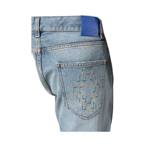 County Of Milan Logo Embroidered Jeans