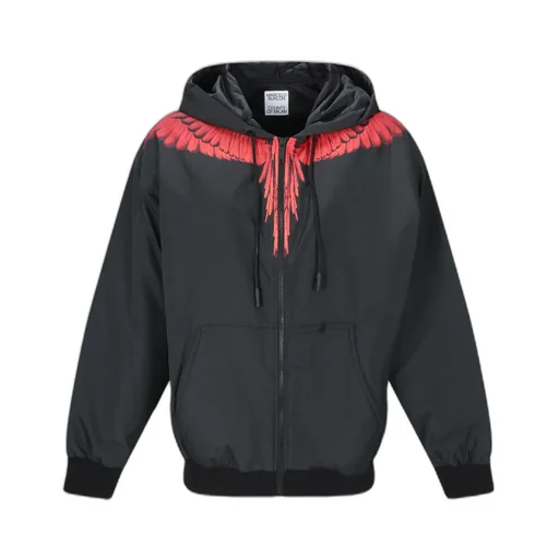 County Of Milan Icon Wings Printed Zipped Jacket