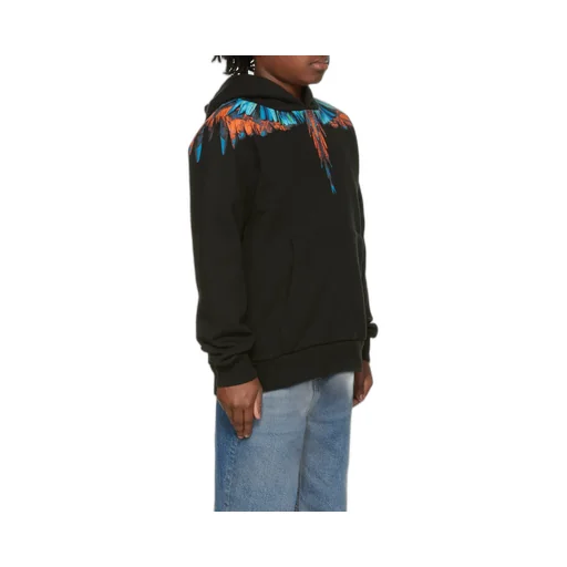 Wings Logo-Print Relaxed Hoodie