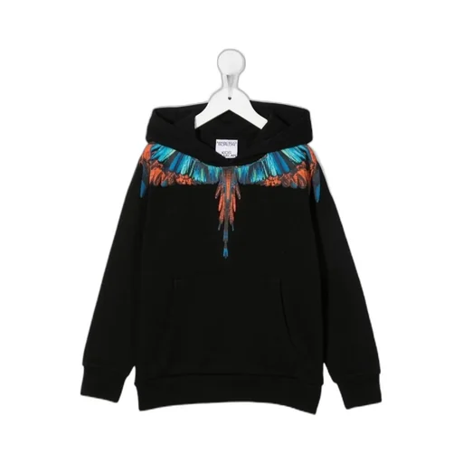 Wings Logo-Print Relaxed Hoodie