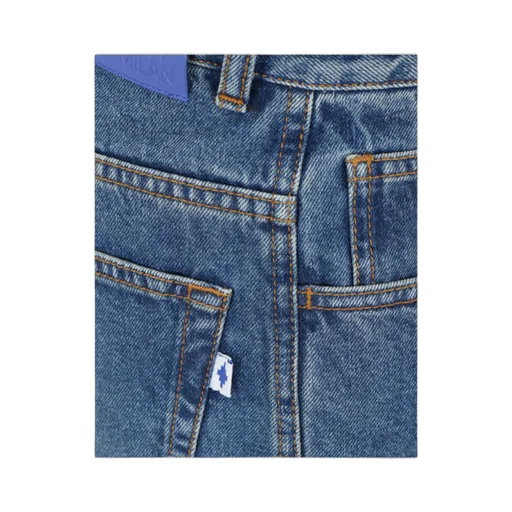 County Of Milan Logo Patch Straight-Leg Jeans